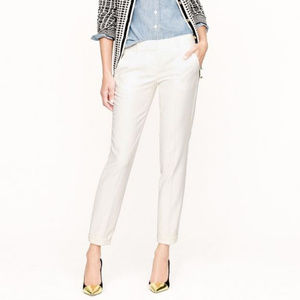 J. Crew White Cafe Capri ~ 4